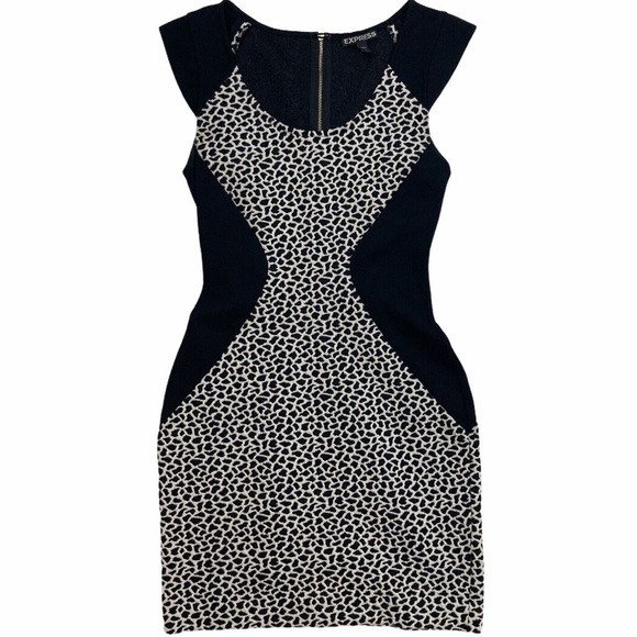 Express Dresses & Skirts - EXPRESS Black and white mini dress